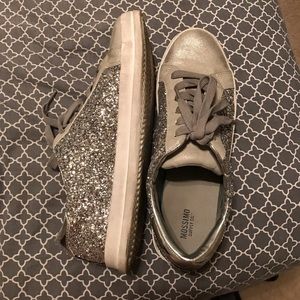 Silver Glitter Shoes